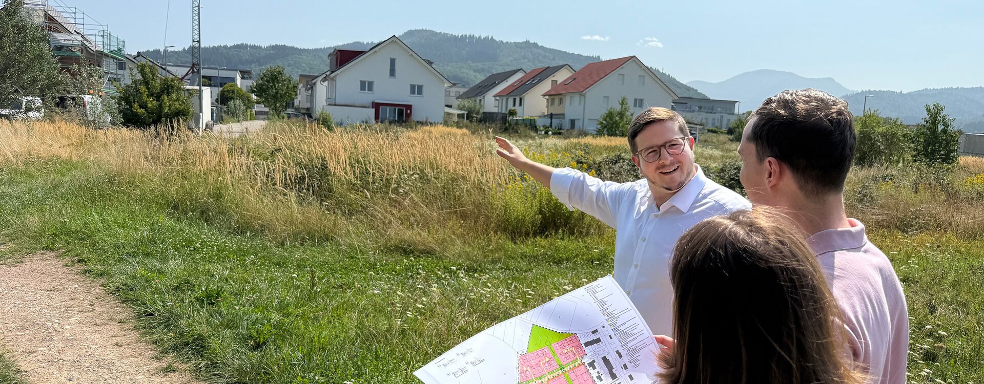 Gilbert Weber im Gespräch mit Buaherren/frauen
